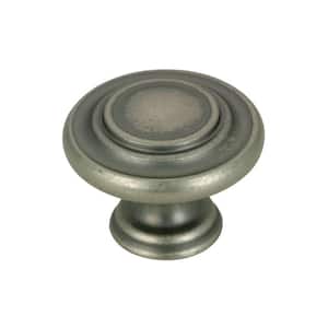 Richelieu Hardware BP10734BB Notre-Dame Collection 1 5/16-inch (34 mm)  Burnished Brass Traditional Cabinet and Drawer Mushroom Knob for Kitchen