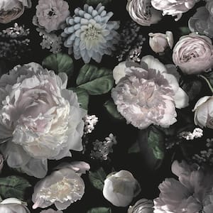 Moody Floral Peel and Stick Wallpaper Sample