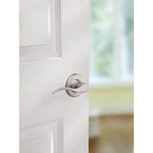 Balboa Satin Nickel Passage Door Handle for Hall or Closet featuring Microban Technology