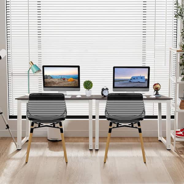 Karl home 43.3 in. Rectangular Gray Minimalist Computer Desk
