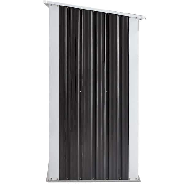 Unbranded - 70.9 in. Heavy-Duty Galvanized Steel Outdoor Firewood Rack with Roof and Log