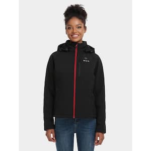 Women's X-Small Black/Red 7.38-Volt Lithium-Ion Heated Jacket with One 4.8Ah Battery and Charger