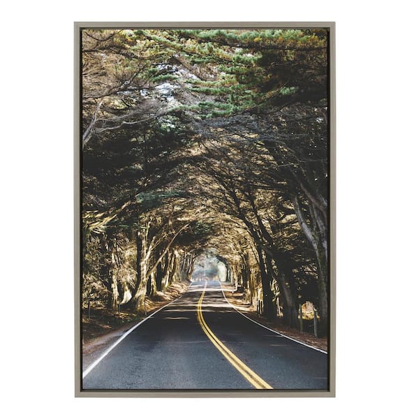 Kate and Laurel Sylvie Road Tripping by Patricia Hasz of Patricia Rae Photography Framed Canvas Landscape Art Print 23 in. x 33 in.