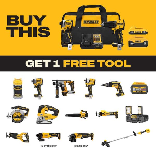 ATOMIC 20V MAX Lithium-Ion Cordless 2-Tool Combo Kit with 5.0 Ah and 2.0 Ah Batteries, Charger and Kit Bag