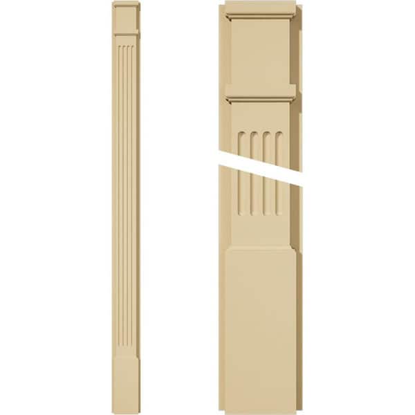 Ekena Millwork 2 in. D x 5 in. W x 72 in. L Primed Polyurethane Pilaster 1-Pack