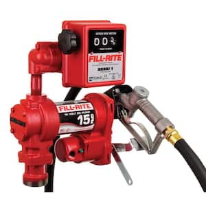 12-Volt 15 GPM 1/4 HP Fuel Transfer Pump (Mechanical Meter Package)