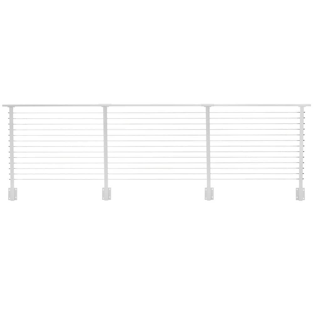 16 ft. Deck Cable Railing, 42 in. Face Mount in White price history on PriceWatchPro