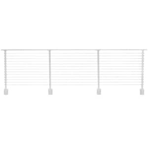16 ft. Deck Cable Railing, 42 in. Face Mount in White