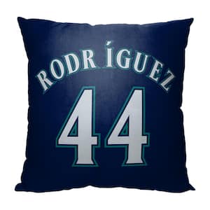 MLB Mariners 23 Julio Rodriguez Printed Polyester Throw Pillow 18 X 18