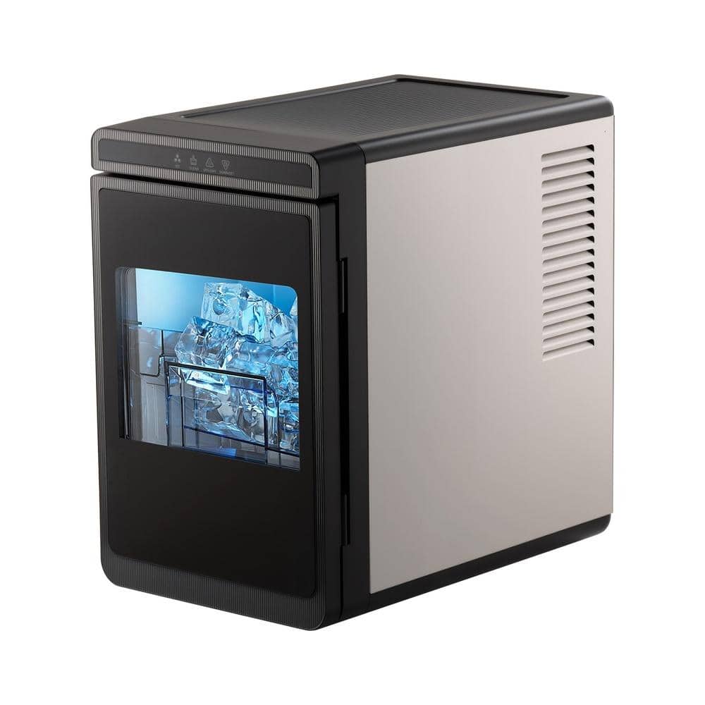 22 lb./Day Ice Maker Countertop Clear Square Ice Cubes with Drawer Access, Self-Cleaning