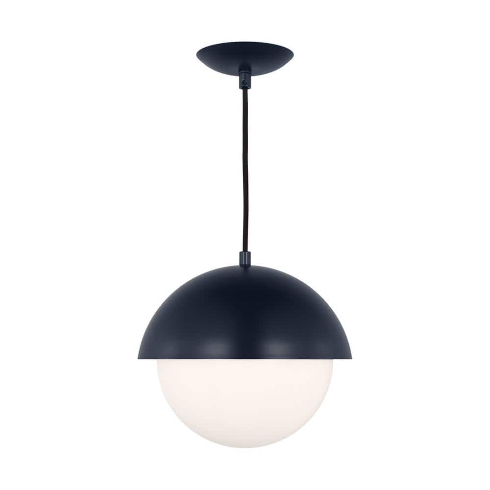 Hyde 1-light Navy Medium Statement Pendant Light with Opal Glass Shade price history on PriceWatchPro
