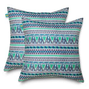 La Jolla Outdoor Striped Water Resistant Square Throw Pillows - Set of 4  Black/White -, 1 unit - Fry's Food Stores