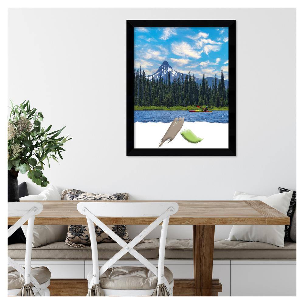 Black Matte Wood Picture Frame 22 x 28 Inches