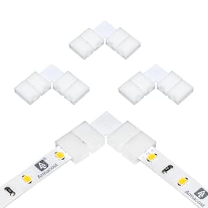 SureLock Pro White/Single Color LED Tape to Tape Corner Connector - 4 Pack