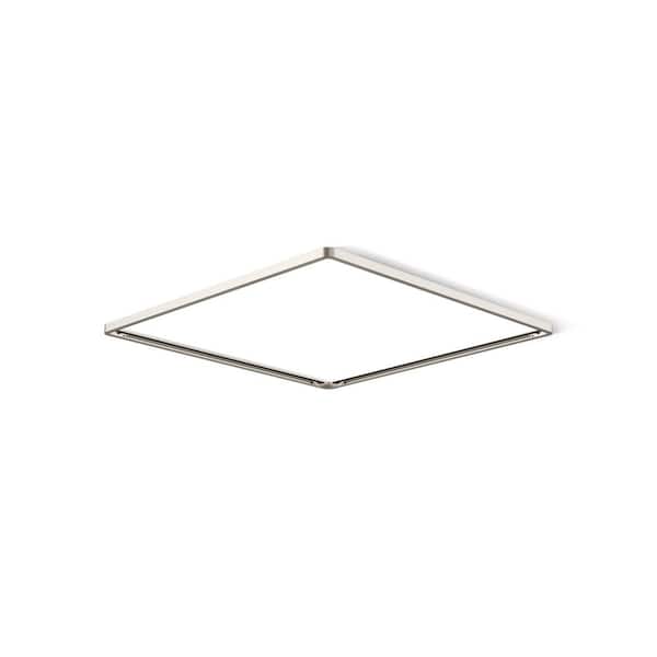 KOHLER Real Rain Overhead Panel Trim in Vibrant Brushed Nickel