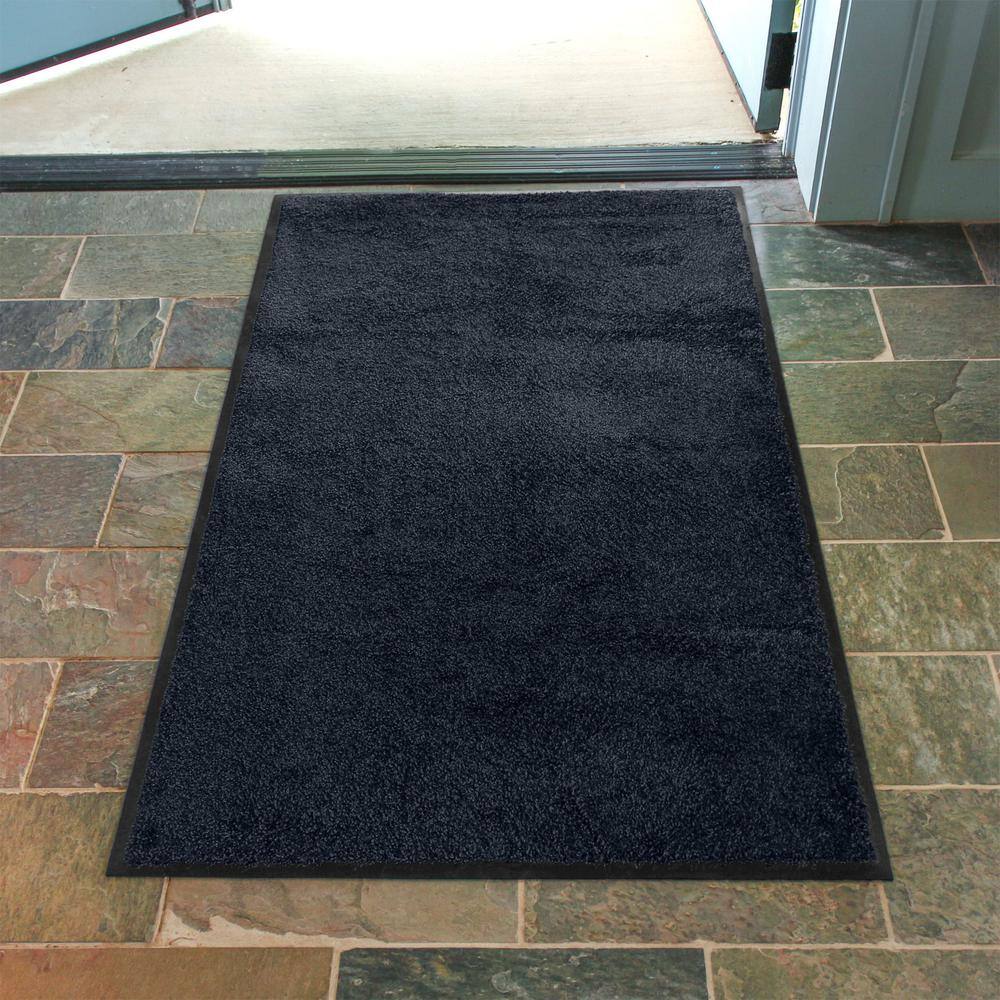 Black Rubber Entryway Dirt Stopper Floor Mat 3' x 5'