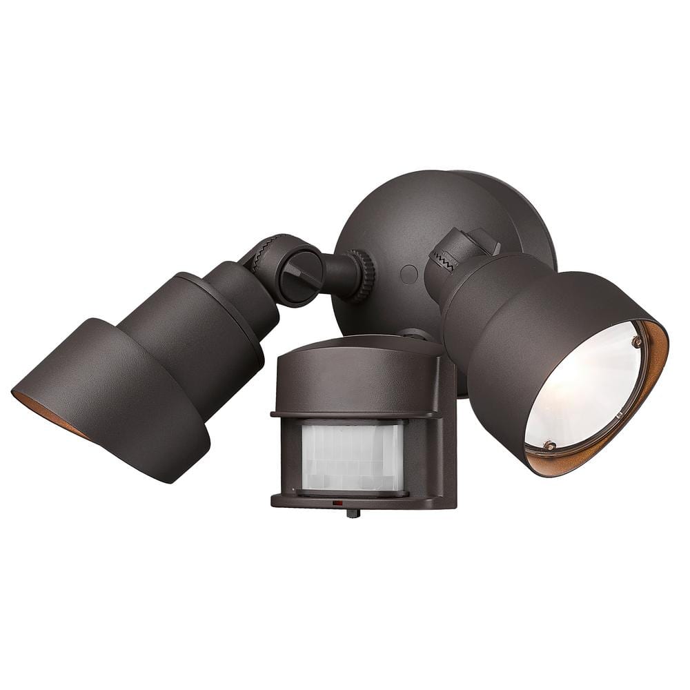 Architectural Bronze Motion Activated LED Security Floodlight