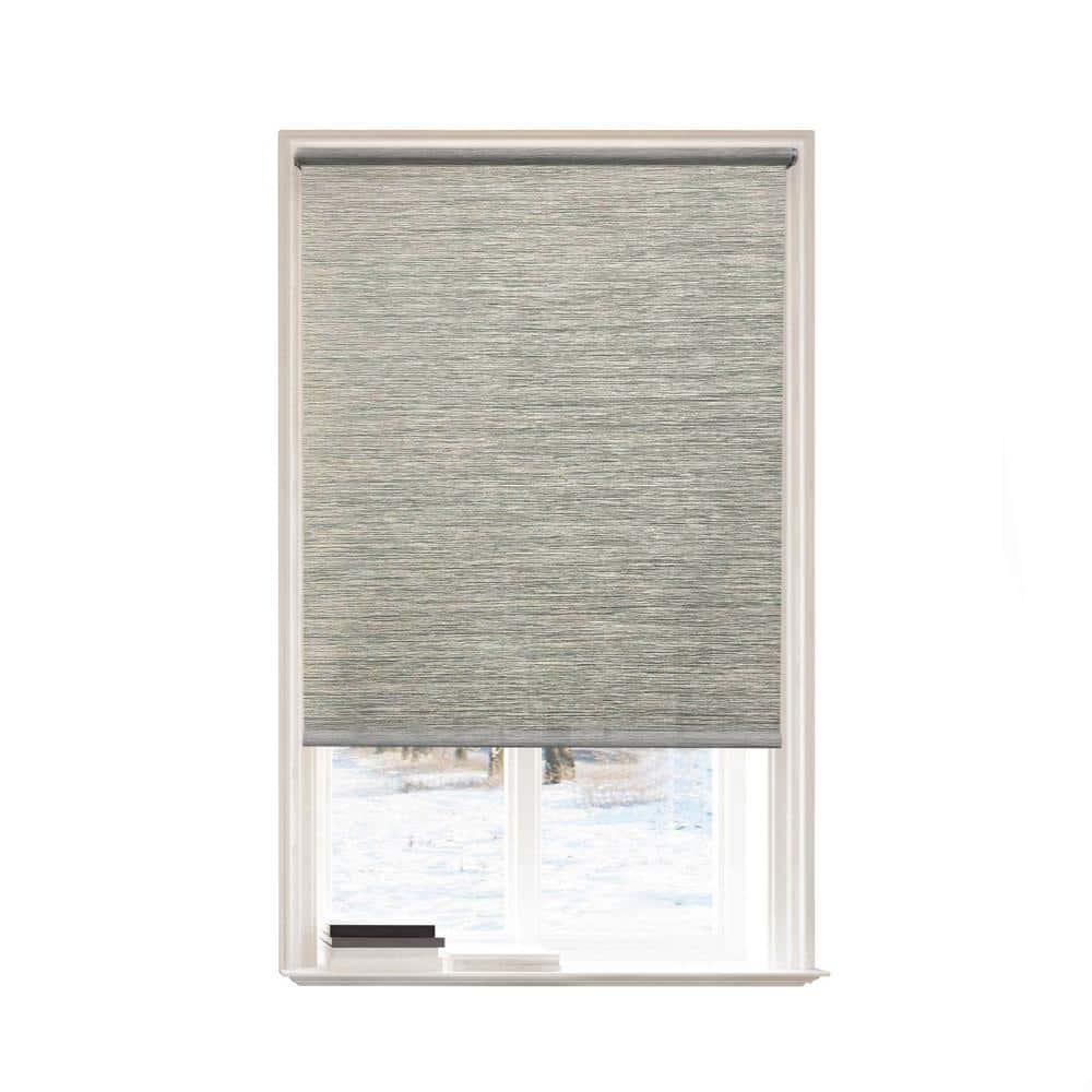 1pc 35"x72" Light Filtering Natural Roller Window Shade Gray - Lumi Home Furnishings
