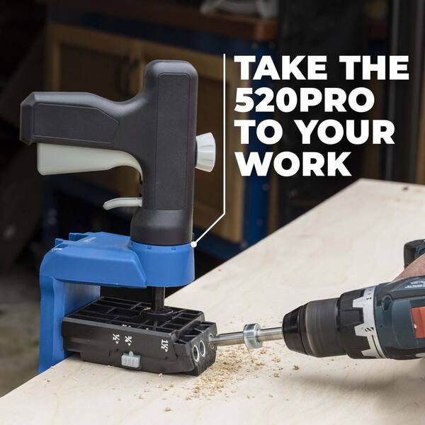 Kreg KPHJ520PRO Pocket-Hole Jig Kit - Complete Woodworking Set With Screws & Clamp For 1/2" To 1-1/2" Materials