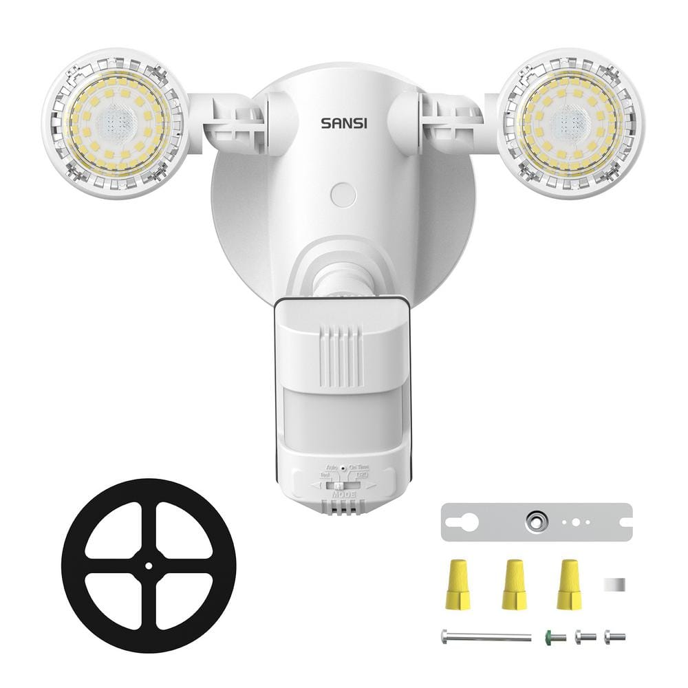 300 Watt Equivalent 3000 Lumens 5000K 320 Degree White Motion Sensing Dusk 