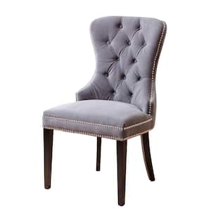 Ruth Grey Tufted Dining Chair