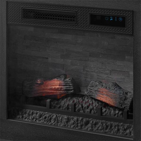 StyleWell Grantley 41 in. W Freestanding Electric Fireplace Mantel in Black  150625 - The Home Depot