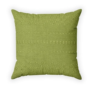 Woven  Green Outdoor Throw Pillow