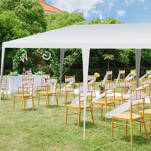 20 ft. x 10 ft. White Outdoor Wedding Party Event Tent Gazebo Canopy Pavilion