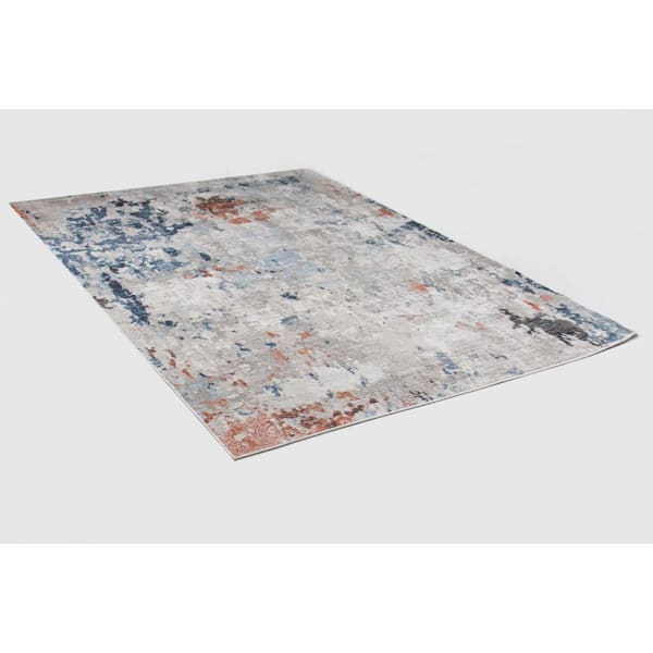 Ashland Multi 4 ft. x 6 ft. (3 ft. 6 in. x 5 ft. 6 in.) Geometric Contemporary Accent Rug