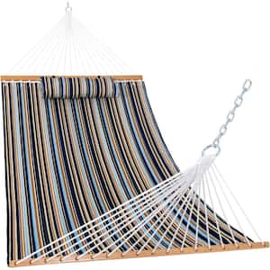 12 Ft. Quilted Fabric Hammock With Pillow, Double 2 Person Hammock ...