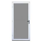 36 in. x 80 in. White Surface Mount Ultimate Security Screen Door with Meshtec Screen