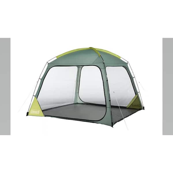 Coleman Skyshade 10 x 10 Screen Dome Canopy in Moss/Yellow