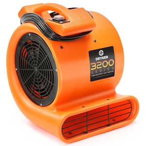1/2 HP 9.5 in. 2 Speed Blower Fan Air Mover in Orange