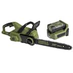 16 in. Chainsaw 62-Volt Cordless Brushless Motor with 4 Ah Battery and Charger