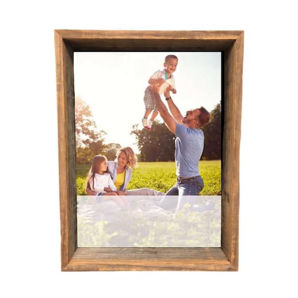 HomeRoots Victoria 8 in. W. x 8 in. Weathered Gray Picture Frame