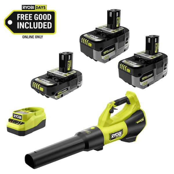 ONE+ 18V HIGH PERFORMANCE Kit w/ (2) 4.0 Ah Batteries, 2.0 Ah Battery, Charger, & FREE ONE+ HP Brushless Leaf Blower