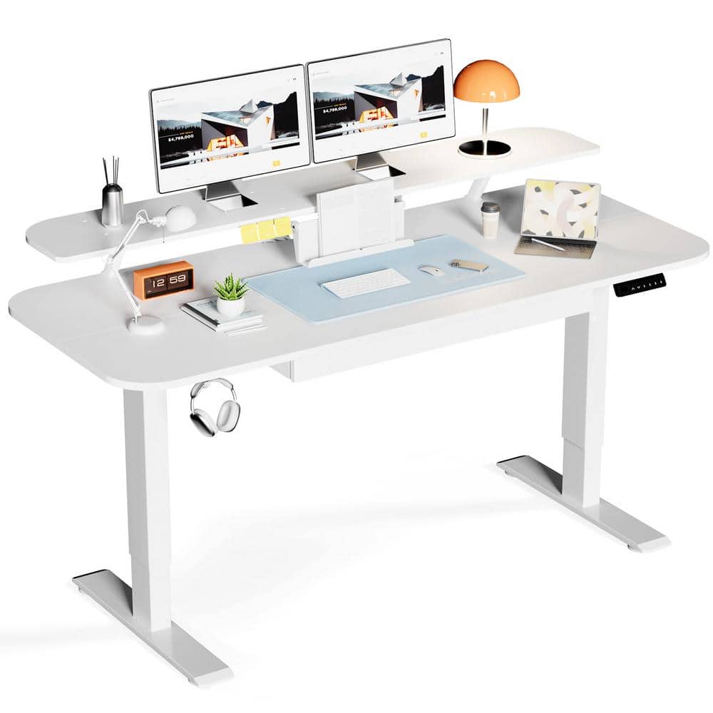 Electric Standing Desk 55x24in - rated 3.2857 stars from 7 reviews