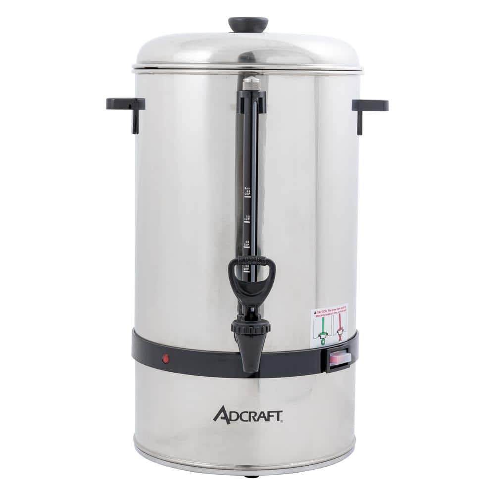 Commercial 60 Cup Stainless Steel Coffee Percolator with Dispenser