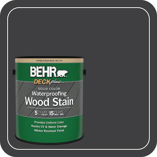 1 gal. #ECC-10-2 Jet Black Solid Color Waterproofing Exterior Wood Stain