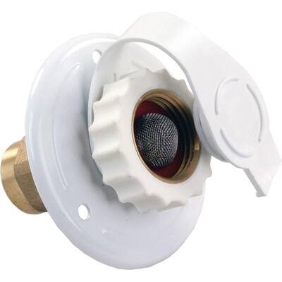 12 in. FPT x 3/4 in. White Aluminum City Water Flange