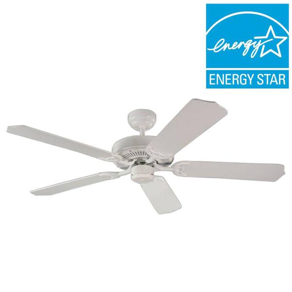 Generation Lighting Quality Max Collection 52 in. White 5 Blade Ceiling Fan