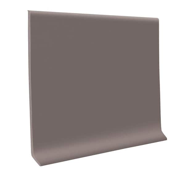 ROPPE 700 Series Charcoal 6 in. x 48 in. x .125 in. Wall Base Cove (30-Piece)-DISCONTINUED
