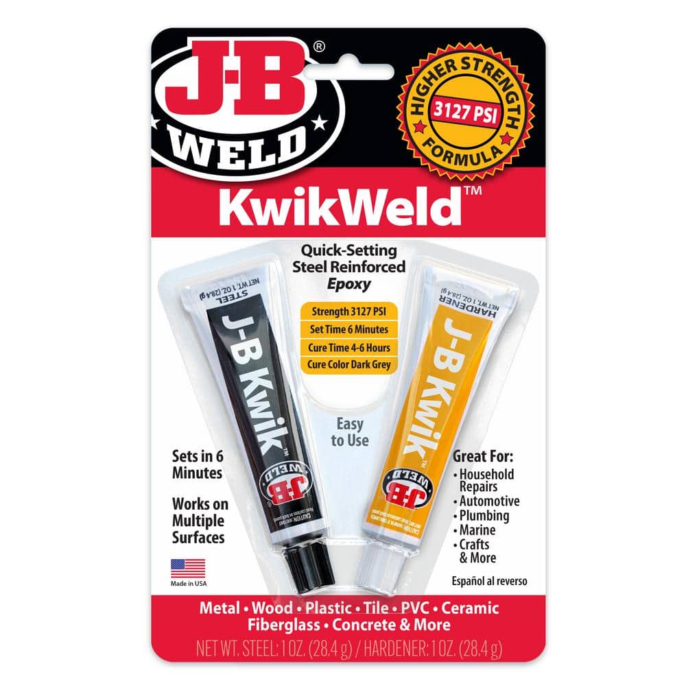 J-B Weld 2 1 oz. Twin Tube Kwikweld Epoxy 8276 - The Home Depot