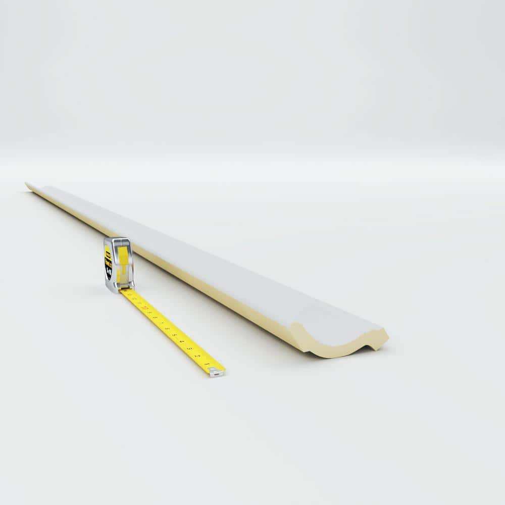 Holmdel White Polyurethane Traditional Crown Moulding 94.5 in