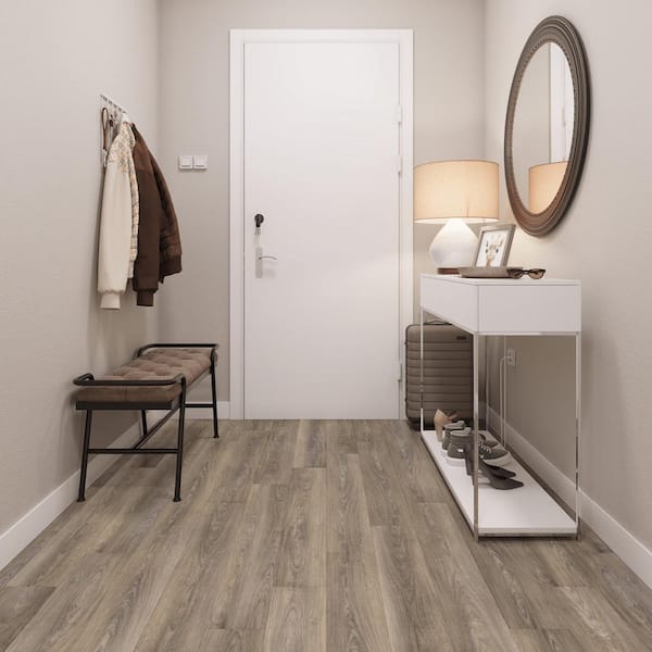 Lucida USA (Sample) PresCore Umber Brown Wood Look 12-mil Waterproof Glue Down Vinyl Tile