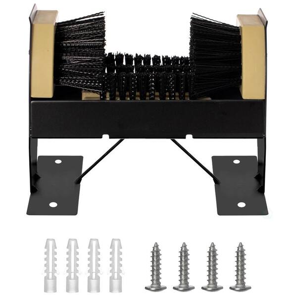 Gardenised 9.5 in. x 9 in. Metal Plastic Frame Shoe Cleaner and Boot ...