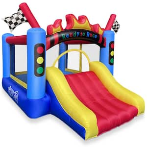 Cloud 9 Inflatable Bounce House with Blower, Slide and Large Jumping Area