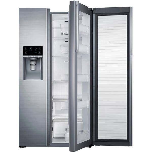 Samsung 21.5 cu. ft. Side by Side Refrigerator in Stainless Steel, Counter Depth with Food Showcase Design