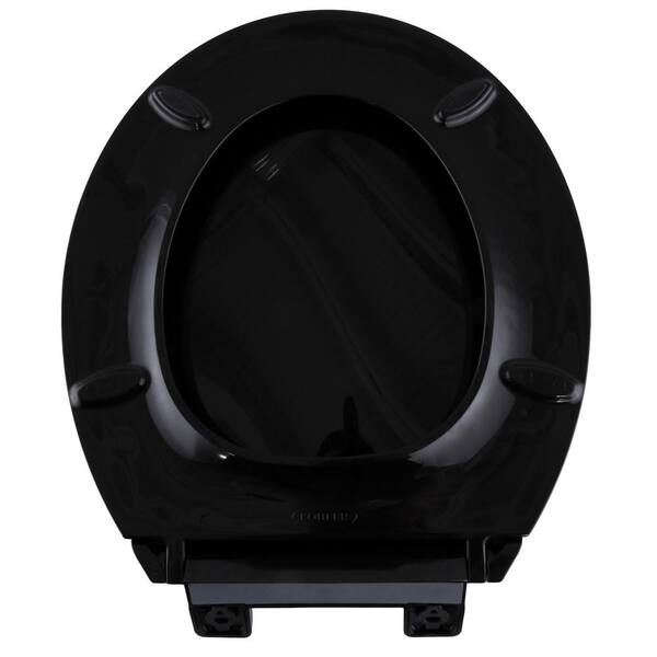 KOHLER Cachet LED Nightlight Elongated Quiet Closed Front Toilet Seat in  Black Black K-75796-7 - The Home Depot