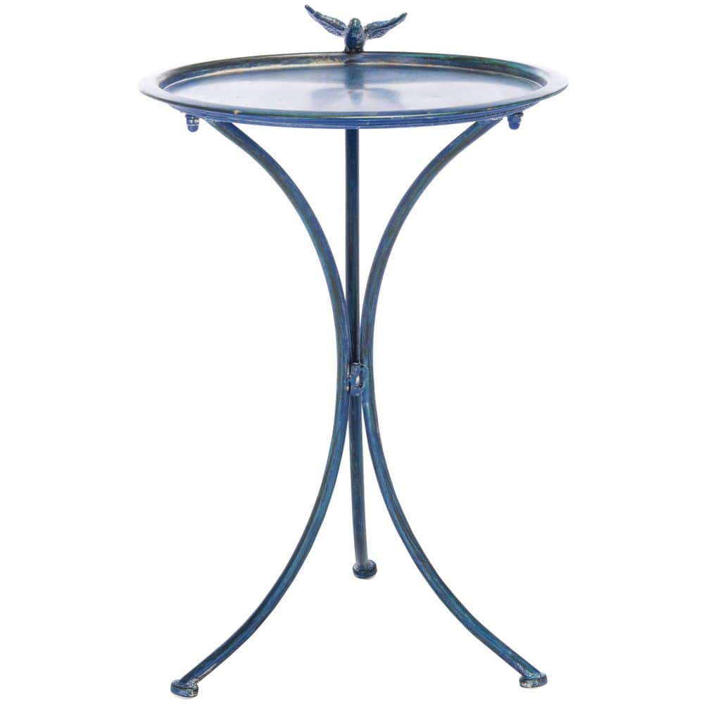 Kensi Mossy Blue Iron Round Birdbath price history on PriceWatchPro